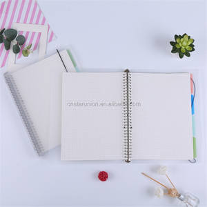 Bloc-notes à feuilles mobiles A4/A5/B5, couverture transparente en plastique PVC givré imperméable pour Journal intime, Promotion de Style tendance - Product Image 2