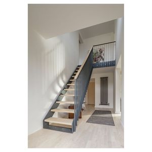 Kit <span class=keywords><strong>de</strong></span> <span class=keywords><strong>Escalera</strong></span> Recta Contemporánea PRIMA para Hogares Modernos con Líneas Limpias, Peldaños <span class=keywords><strong>de</strong></span> <span class=keywords><strong>Madera</strong></span> y Estructura Resistente - Product Image 3