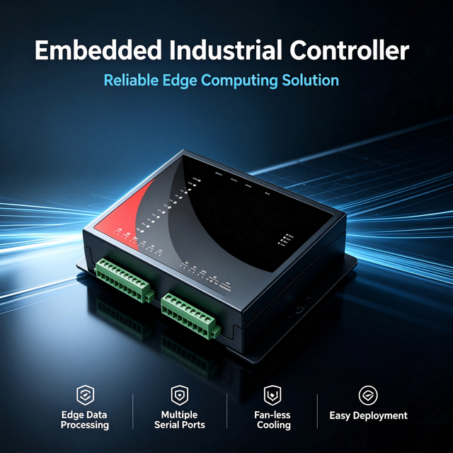 Industrial Fanless Embedded PC, ARM, Wall/DIN-Rail Mount, RS485/CAN/GPIO, Rugged Metal Casing, DC Input