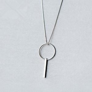 Collar de Geometría Chapado en Oro y Rodio de Plata de Ley 925 de Moda, Joyería de Regalo - Product Image 5