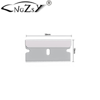 Lot de 10 lames en acier pour décapant de vinyle, décapant de colle pour vitres, grattoir à lame, raclette pour autocollants de voiture et nettoyeur de colle pour fenêtres
