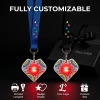 Cordón LED Personalizado con Insignia Grabada en Acrílico para Suministros de Fiesta al por Mayor, Cordón de Neón con Control Remoto DMX 433.92MHz