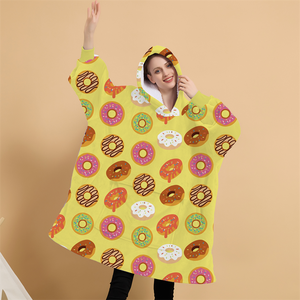 Oversized <strong>Stitch</strong> Ultra Plush Colorful Donut Customized Design Winter Wearable Giant Sweatshirt <strong>Blanket</strong> <strong>Hoodie</strong> - Product Image 4