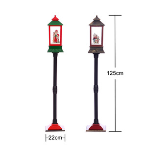 Lampadaire de Noël décoratif en bois de lanterne de <span class=keywords><strong>neige</strong></span> de musique de <span class=keywords><strong>neige</strong></span> avec la musique de <span class=keywords><strong>neige</strong></span> pour la décoration de vacances - Product Image 4