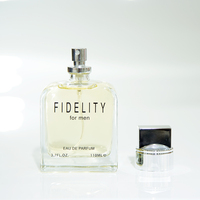Perfume Gentleman Navy Box con Tapa Cromada, Líquido Transparente Dorado, Aroma Intenso y Masculino, para Fiestas Nocturnas y Uso Diario, Lujoso y Duradero