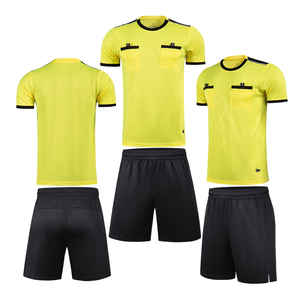 Volwassen Voetbal Scheidsrechter Stelt Mannen Professionele Ademende Voetbal Scheidsrechter Uniform Voetbal Scheidsrechter Jersey - Product Image 5
