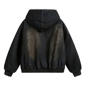 AIMEIS giacca <span class=keywords><strong>in</strong></span> Denim <span class=keywords><strong>con</strong></span> fodera paffuta retrò <span class=keywords><strong>con</strong></span> cappuccio <span class=keywords><strong>cappotto</strong></span> invernale Casual da <span class=keywords><strong>donna</strong></span> - Product Image 4
