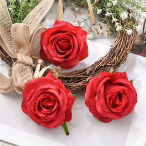 ดอกกุหลาบประดิษฐ์ CallaFloral สีชมพูพิงค์ ผ้าทอแบบแพน สำหรับตกแต่งงานแต่งงาน สไตล์ Ins งานฝีมือ - Product Image 2