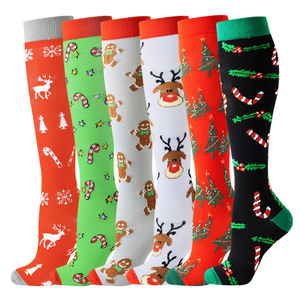 Chaussettes de compression sportives prêtes à l'emploi du fabricant, multicolores, style européen et américain, pour hommes et femmes, pour le cyclisme en extérieur - Product Image 5