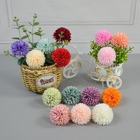 DREA - Cabeza de Flor de Crisantemo Artificial de Alta Calidad de 7 cm, Flor Artificial para Decoración de Pasteles de Boda, Proveedores de Flores Artificiales