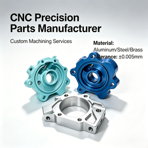 ชิ้นส่วนอะลูมิเนียมชุบอโนไดซ์แบบกำหนดเอง บริการ OEM งานกลึง CNC ชิ้นส่วนฐานอะลูมิเนียมสีเงินและสีน้ำเงินชุบอโนไดซ์ - Product Image 1