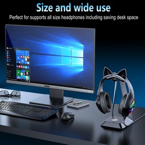 Support de casque Portable pour tous les accessoires de <span class=keywords><strong>PC</strong></span> de jeu de <span class=keywords><strong>Gamer</strong></span> de casque support d'écouteurs de bureau support - Product Image 5