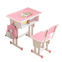 Ensemble de bureau et chaise d'étude individuels ergonomiques en bois de style moderne pour salle de classe Jingchen Kids Classroom