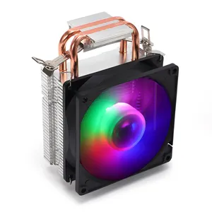 MuteCoolerプロセッサー工場卸売OEM/ODM PC 2 46銅製ヒートパイプARGBCPUエアクーラー