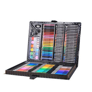 Ensemble de dessin et d'artisanat créatif de 150 pièces uniques, best-seller, avec des marqueurs aquarelle, des crayons et des crayons de cire pour enfants - Product Image 1