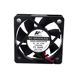 Hangdahui 5v soğutma fanı 5v nemlendirici arıtma 50x50 5015 5cm 12V DC 5015 50mm fan ve soğutma