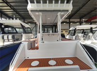 Prix d'usine - Bateau de pêche en aluminium Profisher de 7,5 m, cabine marine de qualité 5083 H116 avec moteur pour usage familial
