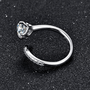 <span class=keywords><strong>Anillo</strong></span> <span class=keywords><strong>de</strong></span> Moissanita ATTA GEMS que Pasa la Prueba del Diamante, Plata <span class=keywords><strong>de</strong></span> Ley 925, Corte Redondo Excelente, 1 Quilate, Color D, Joyería <span class=keywords><strong>de</strong></span> Boda - Product Image 3
