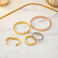 YIWANG Loose Leaf Binder Ringe Gold Metall Buch Ring Binder Clips für Notebook MEMO