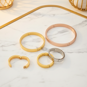 YIWANGルーズリーフバインダーリングゴールドメタルブックリングバインダークリップノートブックメモ用 - Product Image 1