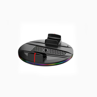 Support vertical universel avec refroidissement RGB pour console PS5/Pro/Slim, station de charge double pour manettes et support pour casque
