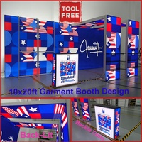 Stand d'exposition modulaire en aluminium 10x20 pieds, montage sans outil, pour présentoir de vêtements, stand de salon professionnel