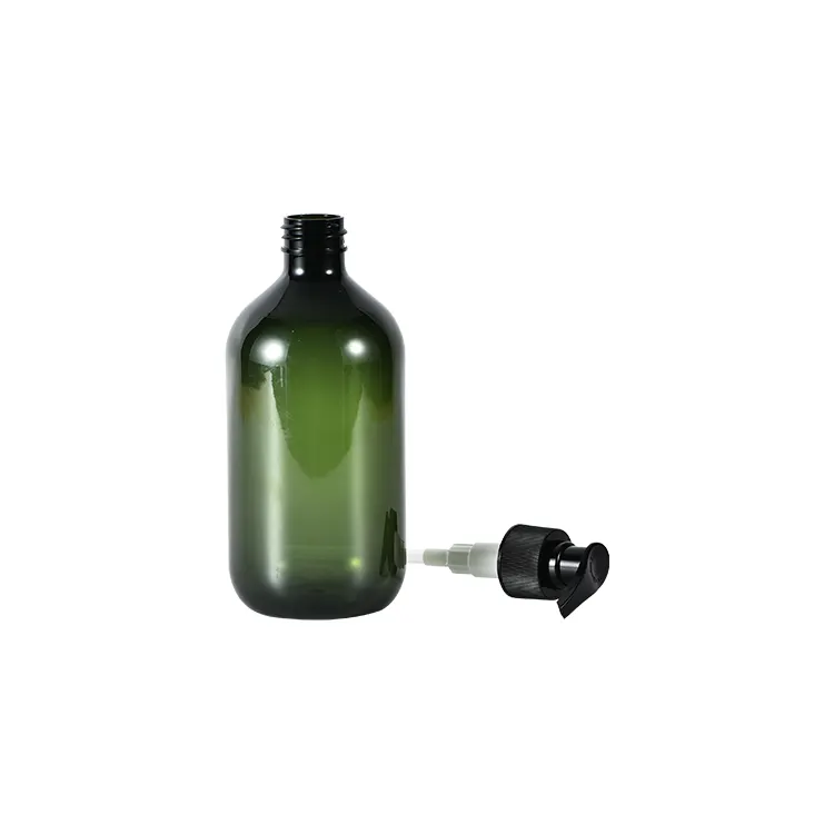 スキンケア包装プラスチックポンプボトルグリーンヘアシャンプーコンディショナーボトル250ml 500ml 1000ml
