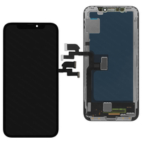 Layar LCD GX OLED untuk iPhone X, Panel Layar Pengganti LCD Lengkap dengan Perakitan Digitizer
