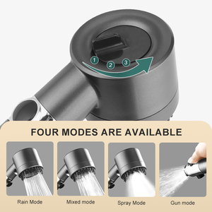 Werkseitig direkt unter Druck stehender Dusch kopf mit Tiefen filter | 3-Modus-Niederschlags-Hand brause Wassers pa rende Verunreinigung entfernung - Product Image 6