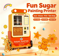 Machine à peinture au sucre automatique à haute efficacité |   Distributeur automatique de bonbons AI Candy Art pour les entreprises de restauration de rue