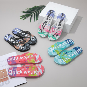 Nouvelles tongs graffiti, été, mode colorée, tongs à clipser, personnalisées, tendance couple, plage, vente en gros - Product Image 1