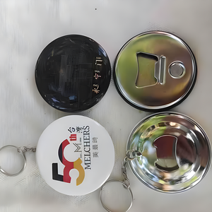 Vòng nút tùy chỉnh Keychain làm cho thiết kế của riêng bạn Keyring nút mặt dây quyến rũ tinplate mở chai Keychain bán buôn - Product Image 4