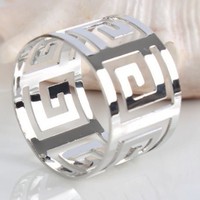 Luxuriöser Hollow Out Design Servietten ring halter Erhöhen Sie Ihr kulinarisches Erlebnis mit außer gewöhnlicher Handwerks kunst