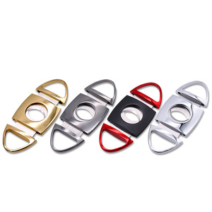 Cortador de Cigarros de Doble Cuchilla de Acero Inoxidable, Mini Cortador de Cigarros Portátil de Metal, Estilo Europeo Americano, Accesorios para Cigarros - Product Image 3