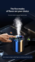 Diffuseur de parfum intelligent portable en métal pour voiture, rechargeable par USB, longue durée, élimination des odeurs, désodorisant pour l'intérieur de la voiture
