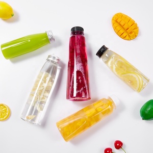 YICHENG Saftflasche Verpackung Einweg 500ml PET Kunststoff Milchtee Trinkflasche Mit Deckel - Product Image 2
