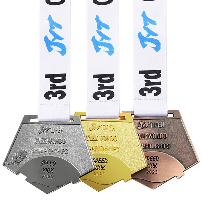 Медальон чемпионата международная награда по тхэквондо карате металлическая Золотая Спортивная 3d медаль-головоломка на заказ
