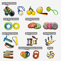Jouets à mâcher durables en EVA pour chiots, pour le nettoyage des dents, les jeux en extérieur, les anneaux de traction de baseball et les jeux de balles de décompression