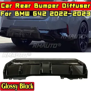 Kit carrosserie pour BMW G42 2022-2023, diffuseur de pare-chocs arrière BMW G42, kit carrosserie aspect fibre de carbone, style MP, séparateur, accessoires de voiture - Product Image 3