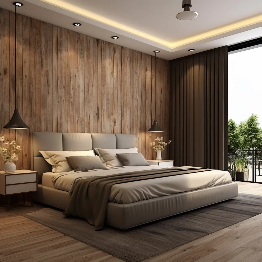 Oushe wpc seamless 3d wall board cornicione soffitto e pannello decorativo a parete
