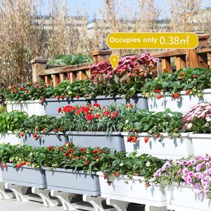 Jardinière Verticale à 3 Niveaux, Bac de Culture Surélevé Autoportant, Support de Plantes Écologique - Product Image 6