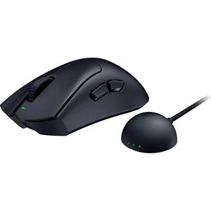 เมาส์เกมมิ่งไร้สาย Razer DeathAdder V4 Pro รุ่นใหม่ น้ำหนักเบาพิเศษ 56 กรัม ความเร็วสูง 8000Hz HyperSpeed 45K DPI เมาส์ตามหลักสรีรศาสตร์ - Product Image 1