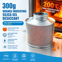 Color Changing Silica Gel Desiccant - 300g Tin Can, Heat Resistant up to 200°C, Reliable Moisture Absorber for Safes