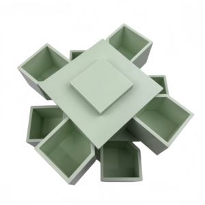 AURORA OEM/ODM Rotatable Custom Color Square Modern Jewelry Sets <b>Box</b> for Rings Necklace Bracelet <b>Earrings</b> - Product Image 5