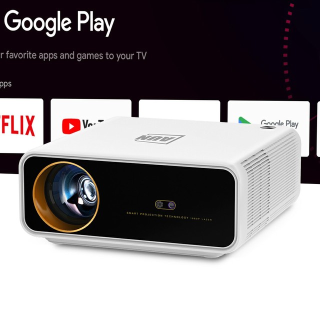 MINI Projector Widevine L1 Android GTV 1080P 4K LCD Home Theater VideoProjector Short Throw Auto Keystone 2.4G/5G WiFi HIFI