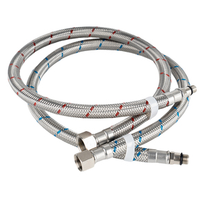 <span class=keywords><strong>Manguera</strong></span> de Entrada Flexible de Latón de Última Generación, <span class=keywords><strong>Manguera</strong></span> de Agua Trenzada de Acero Inoxidable con Certificación NSF KTW cUPC para Agua Caliente en <span class=keywords><strong>Cocina</strong></span> y Baño - Product Image 5
