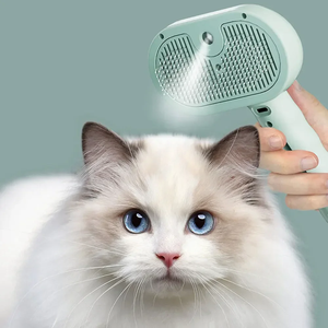 Cepillo Pulverizador para Mascotas, Removedor de Pelo, Cepillo de Limpieza para Gatos, Herramientas de Aseo para Perros, Peine Desenredante con Rociador de Agua y Humidificador - Product Image 1