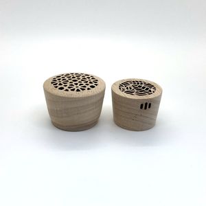 Cubierta de madera de Perfume de marca OEM de suministro de fábrica con tornillo interior dorado Estilo de Arte de logotipo de impresión láser sin derrames para el hogar - Product Image 1