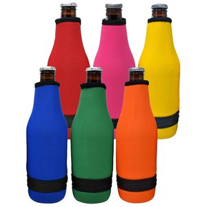 Beer Bottle Sleeves Easy Zipper Bottom Neoprene Insulated <b>Cooler</b> Covers Fit Standard 12oz Long <b>Neck</b> Bottles Enclosed Bottom - Product Image 4