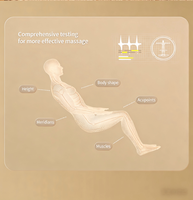 Fauteuil de massage chauffant en fibre de carbone, thérapie des tissus profonds, soulage les douleurs dorsales, appareil de soins de santé à domicile